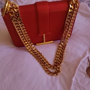 Tomford  Red chain hand bag